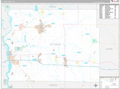 St. Croix County, WI Digital Map Premium Style